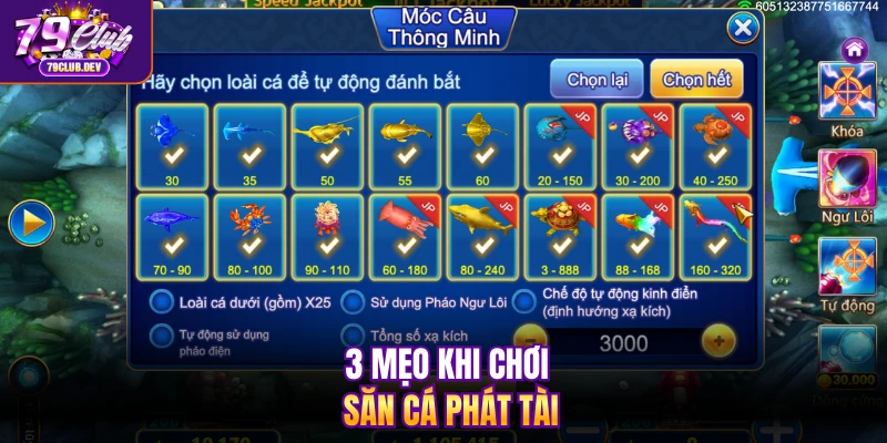 3 mẹo khi chơi săn cá phát tài