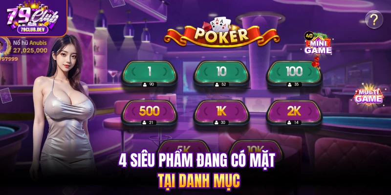 4 siêu phẩm đang có mặt tại danh mục 4 siêu phẩm đang có mặt tại danh mục