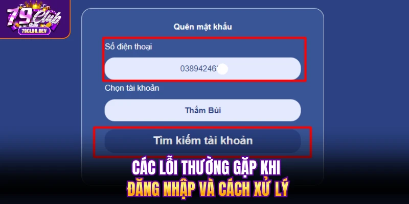 Các lỗi thường gặp khi đăng nhập và cách xử lý